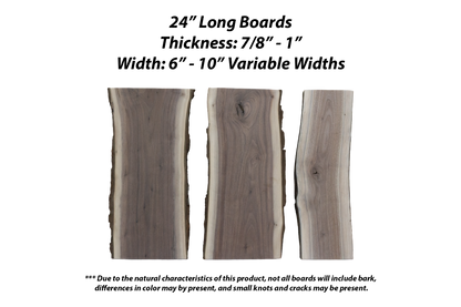 Live Edge Walnut Hobby Boards